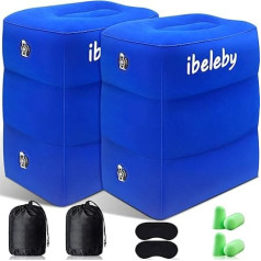iBeleby® Подставка для ног в самолете, надувная подушка для детей для сна, регулируемая по высоте подушка для поддержки ног в офисе и дома, доро