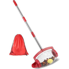 Yangers 57 дюймов регулируемый орех сборщик орехов с выгрузкой, орехи и фрукты сборщик Gardena фрукты сборщик машина садовый инструмент подобрать 