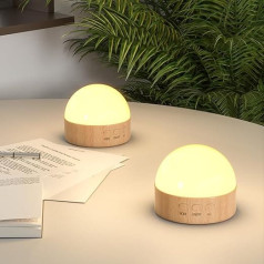 Kintion Детская прикроватная лампа, 8 режимов с RGB светом, ночник для детей, 1800 мАч перезаряжаемый светильник, регулируемый, красный ночник с 25-16