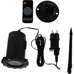 Uonlytech Lámpara de Proyección de Copos de Nieve a Preina de Agua Lámpara de Navidad LED Paisaje Lámpara de ATMóSFERA Interior Y Exterior de Decoración de Lámpara de Fiesta de Vacaciones