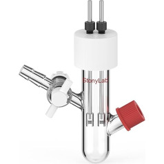 stonylab Тип I Стандартная электролизная ячейка с герметичной трубкой с боковым портом для отбора проб и боковым клапаном для лабораторных исс