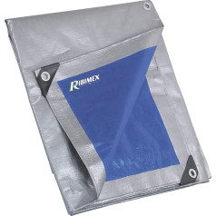 Ribimex prb25008 X 12 250 гр Полиэтилен 8 x 12 Тарпаулин с люверсами, синий