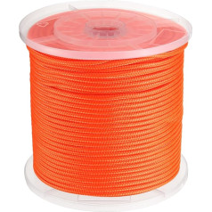 Карта поставщиков Солидный гефлохтен Nylonseil, 0,6 см, 150 м, Mehrzweck-Polypropylen-Allzweckseil, Schnur für Camping, Fahnenmast, Kletterknoten, Orange