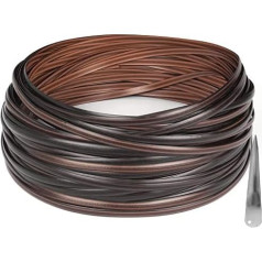 Rattan Furniture Fixing Kit, Wicker Basket Repair Material, Coffee Gradient Flat Plastic Woven Material for Installing Rattan Furniture and Garden Chair Basket, 30M