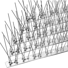 Offo Pigeon Repellent Bird Spikes Stainless Steel Bird Repellent 4.1 m Bird Repellent Skewers Bird Deterrent and Bird Protection for Balconies, Roof Gardens or Privacy Screens