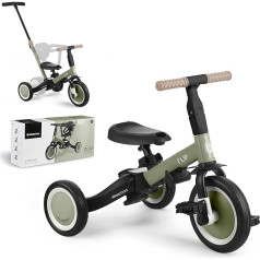 KikkaBoo FLIP 5-в-1 трехколесный балансировочный велосипед, детский велосипед от 1 до 5 лет с толкателем, трансформируемый детский трехколесный ве