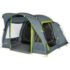 Coleman Tent Vail 4/6, семейная палатка на 4/6 человек, большая кемпинговая палатка с 2/3 очень большими спальными отделениями и тамбуром, быстро устан