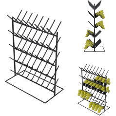QLS Держатель для 40 пар лыжных ботинок Сноубордические ботинки Зимняя обувь отдельно стоящий для гаража Лыжный прокат