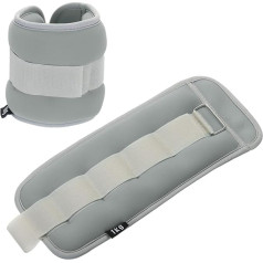 PATIKIL Ankle Weights, Adjustable Wrist Weights, Leg Weights Set, 4 lb for Women, Men, Aerobics, Gymnastics, Yoga, Walking, Running, Grey