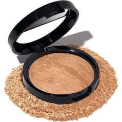Laura Geller New York Award Winning Baked Balance-n-Brighten Colour Correction Powder Foundation - Golden Medium - Buildable Light to Medium Coverage - Semi-Matte Natural Finish