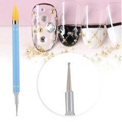 Nail Art Dotting Pen Dual Ended Nail Dotting Wax Pencil for Manicure Nail Art DIY Decoration Tool