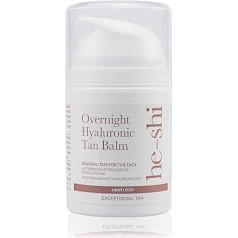 Гиалуроновая кислота, антивозрастной уход и бальзам для постепенного загара - 3 в 1 для лица, увлажнение и укрепление - натуральная веганска