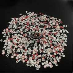 PrettyG 50g Pack Mix Discs Accessories Polymer Soft Clay DIY Decoration for Resin Nail Art Craft MS03