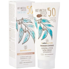 Солнцезащитный крем Australian Gold, Botanical SPF 50 Light Faces, коричневый, 89 мл
