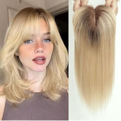 EMMOR Топпер для волос для женщин, покрытие от выпадения волос, загуститель волос для женщин с редеющими волосами, настоящие волосы, плотност