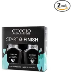 Cuccio Veneer UV/LED Polish Basecoat и Topcoat - Start to Finish (2 бутылки) 13 мл