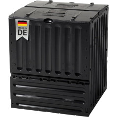 Garantia Eco-King Composter 600 Litres Black - Садовый компостер, быстрый компостер, отходы и переработка, органические отходы, компостный контейнер, сад, термо