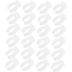 MUSISALY Pack of 1000 U-образных бумажных масок для глаз Увлажняющие подушечки для вытирания глаз Флисовые подушечки для ухода за кожей под глазами 