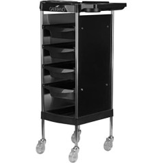 Парикмахерская тележка ACTIVESHOP Gabbiano FX11-B Тележка для косметики черная