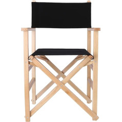 Aranaz Прямой складной стул Wood Fabric Black 51 x 46 x 86 см