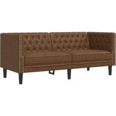 ‎Generic Kangmusi Chesterfield Sofa 2-Seater Faux Leather in Suede Kangmusi372665