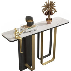 Stcery Консольный стол, мебель для прихожей, узкий диванный стол с металлическим каркасом для гостиной, спальни, кабинета, прихожей и т.д. (120 см