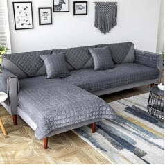 uyeoco Velvet Sofa Cover Corner Sofa L Shape Sofa Cover Couch Cover Sofa/Couch Throw Blanket Corner Couch 3/2 Seater Sofa Protection Slipcover Sofa Protector Sofa Covers Non-Slip Dog Cat (Color : #16,