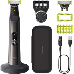 Philips OneBlade Pro 360 Face & Body Электрический триммер для бороды, бритва и грумер для тела, 2 x 360 лезвий, 1 x расческа с 20 настройками длины, 1 x набор для т