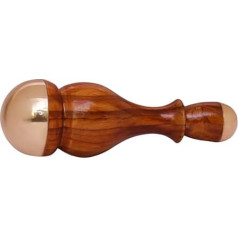 HEALTHANDWEALTH® Detox Bronze Kansa Wall Body and Foot Acuppoint Massager Уникальный дизайн 2 в 1 массажера с двумя разными размерами чашек Kansa, удобная рукоятка