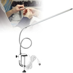 FILFEEL светодиодная настольная лампа с зажимом, зажим на столе татуировки свет лампы чтения книга для маникюра чтения ногтей макияж кровать 