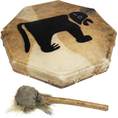 Расписной шаманский барабан диаметром 40 см