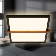 BRILONER - Потолочный светодиодный светильник с деревом, непрямой свет, 3 000 K теплый белый, лампа, потолочный светильник, светильник для гостино