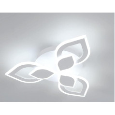 Mckalen Современный светодиодный потолочный светильник, 40 Вт, 4500 Лм, 48 см, светодиодная спальня, белый акриловый потолочный светильник для гос