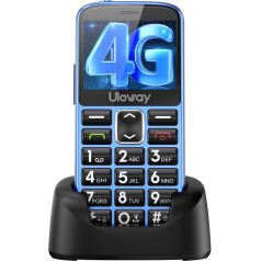 Мобильный телефон Tosaju 4G для пожилых людей без контракта, мобильный телефон с большими кнопками, мобильный телефон для пожилых людей с функ