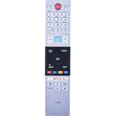 CT-8541 Universal-Fernbedienung kompatibel für Toshiba TV CT-8528 CT-8533 CT-8543 32L3863DB 32LL3A63DB 24WL3A63DB 43UL2063DB 32WK3C63DB 58U2963DB