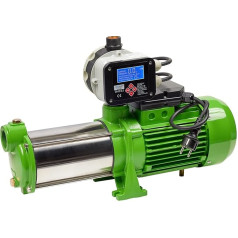 CHM GmbH® Центробежный насос из нержавеющей стали 2,1 кВт и 7,8 бар Садовый насос Защита от сухого хода с электрическим переключателем давления П