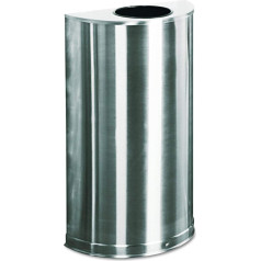 Rubbermaid Полукруглый контейнер пожаробезопасный самозакрывающийся 34 литра W458xD229xH813 мм нержавеющая сталь Ref S012SSSPL