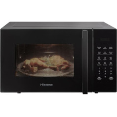 Hisense H23MOBS5HUK Отдельностоящая цифровая микроволновая печь, 23 литра, 6 автоматических программ, автоматическое размораживание, черный, 16