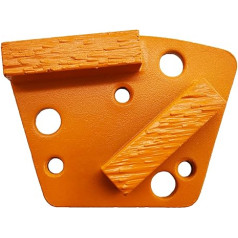 Набор из 9 алмазных шлифовальных ботинок Pro Trapzoid с мягкой связкой для твердых полов (зернистость по выбору), для Blastrac или других обычных напо