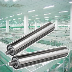 Несущие ролики конвейерной ленты Пакет из 2 стальных конвейерных роликов, 40 36 24 20 18 17 16 12 10 8 6 4 дюйма Промышленный бессильный ролик для дерев