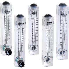 1 x 1,27 см BSPT männlich/1/4 BSPT Innengewinde PMMA Flüssigkeitsmesser Wasserdurchflussmesser Panel Rotameter mit Steuerventil LZM-15T 0,2-2 LPM 0,2-3 (0,2-3 LPM)