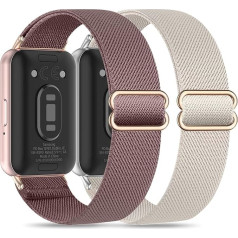 EverAct Эластичный Браслет Совместим с Samsung Galaxy Fit 3 Сменный Ремешок Ремешок Для Часов Аксессуары для Samsung Galaxy Fit 3 SM-R390 Нейлон Сменный Ремешок Сп