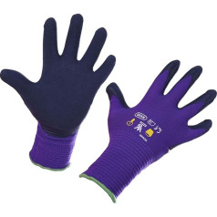 Детские перчатки с латексным покрытием Towa Purple 6-8 лет
