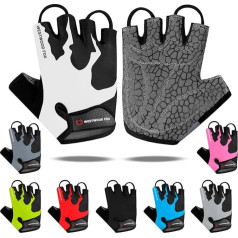 WESTWOOD FOX Велоспорт Перчатки Половина пальца Унисекс Padded Grips Palm Велоспорт Лето Езда MTB Велоспорт Перчатки для Мужчин Женщины Нескользящие Без
