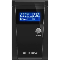 Источник бесперебойного питания line-in 650va office pure sine wave lcd 2x230v schuko metal enclosure