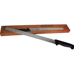 Сверхбольшой нож для хлеба с лезвием 36 см - нескользящая рукоятка - идеально подходит для резки хлеба и пирогов