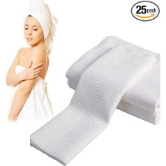 25шт Одноразовые банные полотенца семейного размера Полезные одноразовые банные полотенца из нетканого материала Портативные одноразовы