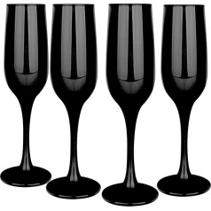 Glasmark Krosno Бокалы Набор из 4 бокалов 0,2 литра для шампанского Prosecco Glass Goblet Бокалы для шампанского Бокалы для игристого вина Бокалы для вина Чер