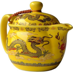 Фарфоровый чайник Yellow 12oz Dragon Filtration Insert Stainless Steel Loose Tea (Imperial Yellow)