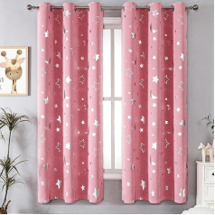 2 панели Звездные шторы для спальни, шторы блэкаут, шторы с люверсами для гостиной, спальни, гостиной, детской комнаты, светоблокирующие што